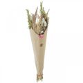 Bouquet of dried flowers grass Phalaris straw flowers pink 60cm 110g