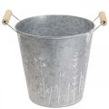 Floristik24 Planter planter vintage decorative metal bucket Ø12cm H10cm