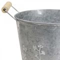 Floristik24 Planter planter vintage decorative metal bucket Ø21.5cm H19cm