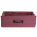 Floristik24 Planter drawer wood deco purple 25×13×9cm
