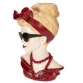 Head vase of a woman with
