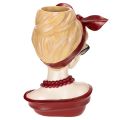 Head vase of a woman with