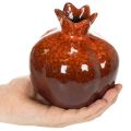 Ceramic pomegranate decoration, glossy, 14cm | Floristik24.ie