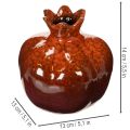 Ceramic pomegranate decoration, glossy, 14cm | Floristik24.ie