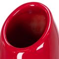 Decorative vase with lipstick