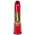 Decorative vase with lipstick