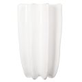 Ribbed vase, tall decorative vase for dried flowers, 24cm | Floristik24.ie
