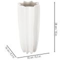 Flower vase fluted modern decorative vase 38cm | Floristik24.ie