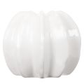 Pumpkin ceramic vase, white, home decoration, 15cm | Floristik24.ie