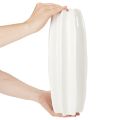 Ribbed vase, modern ceramic vase for dried flowers, 40cm | Floristik24.ie