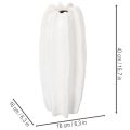 Ribbed vase, modern ceramic vase for dried flowers, 40cm | Floristik24.ie