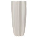 Modern ribbed vase, tall decorative vase for dried flowers, 38cm | Floristik24.ie