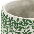 Floristik24 Ceramic flower pot, plant pot with leaf tendrils Ø14.5cm H12.5cm