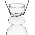 Floristik24 Mini glass vases for hanging bracket bulbous H11/11.5cm set of 2