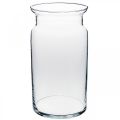 Floristik24 Glass vase, decorative vase, candle glass Ø15.5cm H28cm
