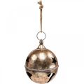 Floristik24 Vintage decorative ball Christmas bell clamp XXL Ø25cm