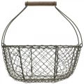 Floristik24 Vintage wire basket metal basket plant basket metal Ø17/23.5/30cm set of 3