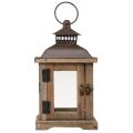 Vintage Lantern Dark Brown