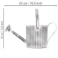 Vintage planter Ø17cm, decorative watering can, metal planter shabby chic | Floristik24.ie