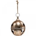 Floristik24 Vintage decorative ball Christmas bell clamp XXL Ø25cm