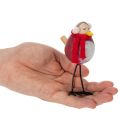 Decorative bird figurine with scarf, winter decoration, 11cm, 4 pieces | Floristik24.ie