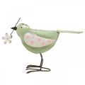 Floristik24 Decorative figure bird with flower spring decoration vintage metal 19.5cm