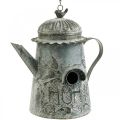 Decorative birdhouse vintage, decorative jug metal for hanging H28.5cm