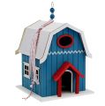 Floristik24 Bird house, decoration house blue 21cm x 30cm