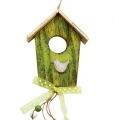 Floristik24 Birdhouse to hang green 15cm L65cm 3pcs