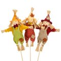 Floristik24 Decorative scarecrow figure on a stick for crafting and plants, 60cm