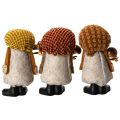 Gnome figurine with beard and pointed hat, 10cm, 3 pieces | Floristik24.ie