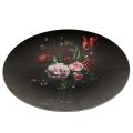 Floristik24 Wall plate with a floral pattern Ø33cm