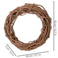 Natural willow wreath as a craft wreath for floristry, 40cm | Floristik24.ie