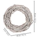 Willow wreath decoration, wreath made of whitewashed branches, 40cm | Floristik24.ie