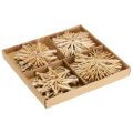 Christmas straw stars Christmas tree decorations 8cm 12 pieces | Floristik24.ie