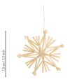 Christmas straw stars Christmas tree decorations 8cm 12 pieces | Floristik24.ie