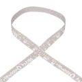 Floristik24 Christmas ribbon Merry Christmas Ribbon Beige 15mm 20m