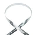 Floristik24 Christmas ribbon Merry Christmas Ribbon Silver White 10mm 20m