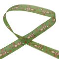 Floristik24 Christmas ribbon reindeer green Christmas ribbon 25mm 20m