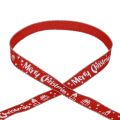 Floristik24 Christmas Ribbon Red White Merry Christmas Ribbon 15mm 20m