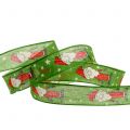 Floristik24 Christmas ribbon with Santa Green 25mm 20m