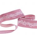 Floristik24 Christmas ribbon with star old pink 35mm 15m