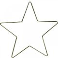 Floristik24 Christmas decoration metal star gold decoration star pendant 20cm 6pcs