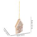 Christmas ornaments, honey cake design, reindeer, gingerbread man, snowflake, 7cm, 4 pieces | Floristik24.ie