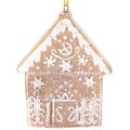 Christmas ornaments, honey cake design, reindeer, gingerbread man, snowflake, 7cm, 4 pieces | Floristik24.ie