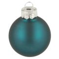 Christmas baubles, matte and glossy, small Christmas decorations, 4cm, 24 pieces | Floristik24.ie