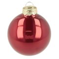 Christmas Bauble Set, Shiny Festive Decoration, 6cm, 24 Pieces | Floristik24.ie