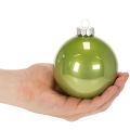 Shiny Christmas baubles, set of 10, assorted colors, 95mm | Floristik24.ie