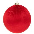Floristik24 Large red Christmas bauble for hanging, 15cm, 3 pieces