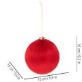 Large red Christmas bauble for hanging, 15cm, 3 pieces | Floristik24.ie